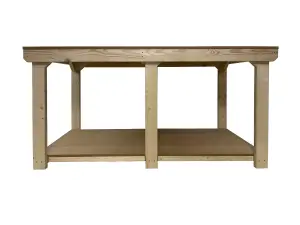 Workbench MDF top, large heavy-duty table (H-90cm, D-120cm, L-240cm)