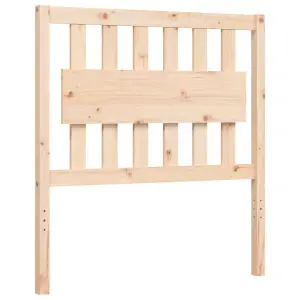 Berkfield Bed Frame with Headboard 90x200 cm Solid Wood