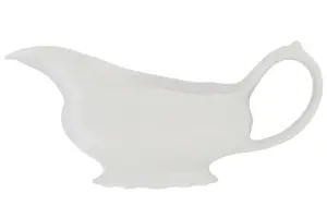 Interiors by Premier Quinn Embossed White Sauce Server