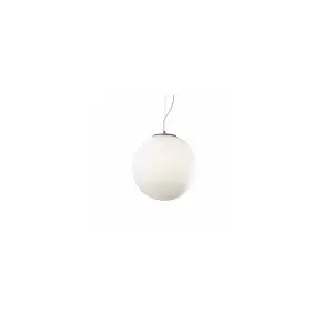 Luminosa Candy 1 Light Large Globe Ceiling Pendant White, E27