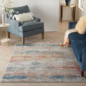 Multicolor Luxurious Modern Abstract Rug For Dining Room Bedroom & Living Room-160cm X 221cm