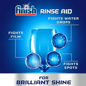 Finish Rinse Aid Shine and Protect Lemon Sparkle 800ml (Pack of 12)