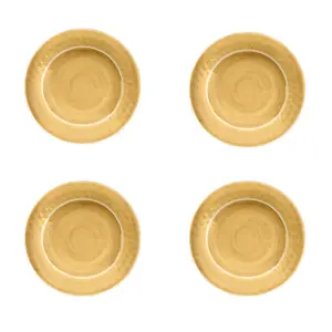 Purely Home Crackle Gold Melamine Side Plates - Set of 4