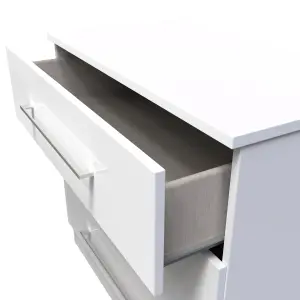 Chester 3 Drawer Chest in White Gloss (Ready Assembled)