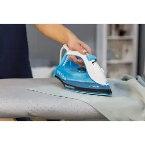 Russell Hobbs 25580 My Iron Steam Iron 1800W, 0.26L Water Tank - Blue and White