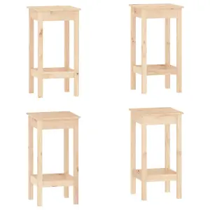 Berkfield 5 Piece Bar Set Solid Wood Pine