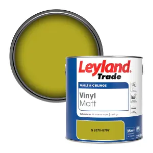 Leyland Trade Vinyl Matt Walls & Ceilings Emulsion Paint (S 2070-G70Y) 2.5L