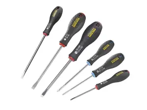 Stanley STA065428 FatMax Screwdriver 6 Piece Set Parallel/ Flared/ Pozi 0-65-428