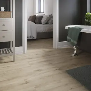 GoodHome Lulea Authentic Natural Wood effect Laminate Flooring Sample