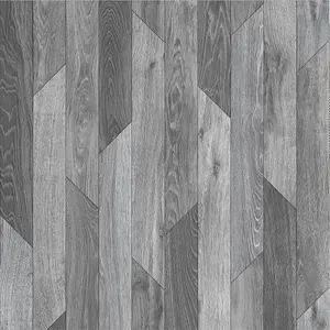 Grey Herringbone Wood Effect Vinyl Flooring For LivingRoom, Kitchen, 2.3mm Vinyl Sheet-5m(16'4") X 4m(13'1")-20m²