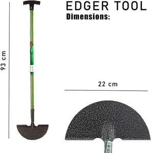 AAMEN Heavy Duty Lawn Half Moon Lawn Edging Tool