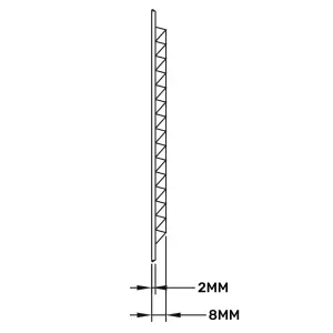 SQUARE air vent with no screws visible  and fly screen,flat back (235mm high x 235mm wide)