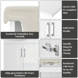 56.5mm Single Bathroom Vanity with Euro Ceramic Basin