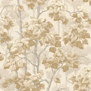 Belgravia Décor Giorgio Tree Natural Textured Wallpaper