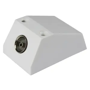 SLX Single Coaxial socket Gloss White