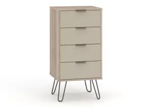 Core Products Augusta Driftwood 4 drawer narrow chest of drawers