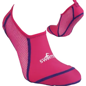 JUNIOR Size 10-13 Swimming Socks - Pink - Breathable Pool Grip Anti Infection