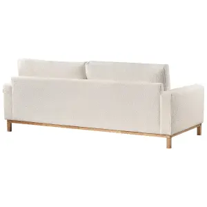 3 Seater Sofa White Boucle SIGGARD