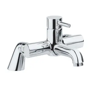 Toledo Polished Chrome Deck-mounted Bath Filler Tap