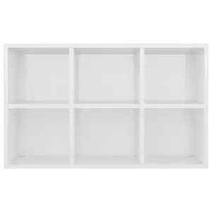 Gardinier Book Cabinet 66 x 30 x 98 cm Engineered Wood High Gloss White