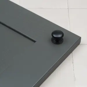 25mm Matt Black Cabinet Knob Kitchen Cupboard Door Drawer Pull Handle Wardrobe Furniture