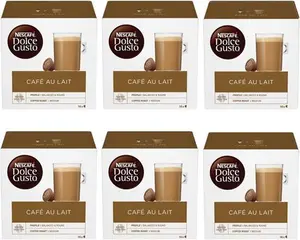 Nescafe Dolce Gusto Cafe Au Lait Coffee Pods 96 Capsules