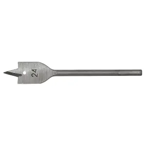 Sealey Fully Hardened High Performance Flat Wood Bit 24mm x 152mm FWB24