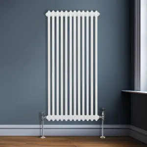 Traditional 2 Column Radiator - 1500 x 562 mm - White