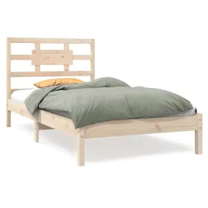 Berkfield Bed Frame Solid Wood 90x200 cm