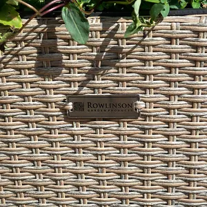 Rowlinson Rattan Square Planter 2 Pack - Natural