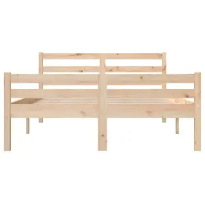 Berkfield Bed Frame Solid Wood 150x200 cm King Size