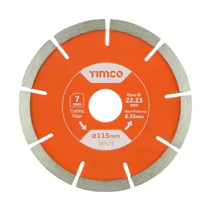 TIMCO General Purpose Mortar Raking Diamond Blade - 115 x 22.2