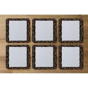 Square 6 Piece Coaster Set (Set of 6)