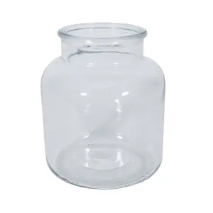 Clear Glass Decorative Apothecary Bottle Vase. Height 16 cm