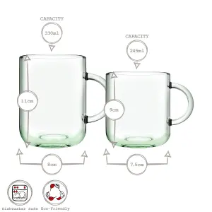 Pasabahce 16pc Aware Iconic Recycled Glassware Set - Green