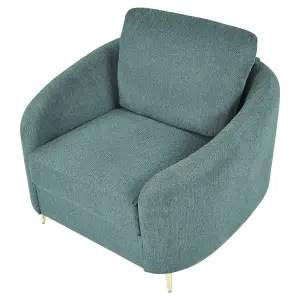 Beliani Traditional Armchair TROSA Fabric Green