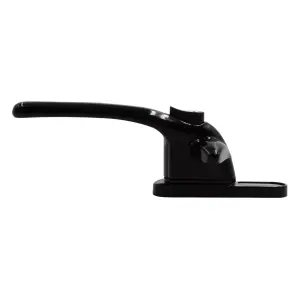 Universal Cockspur Window Handle Kit - Left, Black/White