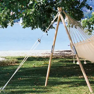 Madera Wooden Single Hammock Stand