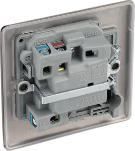 BG 13A 1 gang 2 way Raised slim profile Switched Fused connection unit