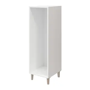 Atomia Freestanding Matt white oak effect 6 Drawer Chest of drawers (H)1125mm (W)375mm (D)450mm