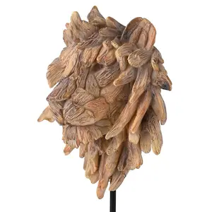 Naturecraft Resin Driftwood Collection Lion Head on a Stand