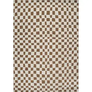 IRINA Skandi Checkered Area Rug 160 x 213 cm