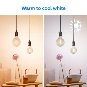 Philips WiZ E27 50W LED Cool white & warm white Globe Dimmable Light bulb