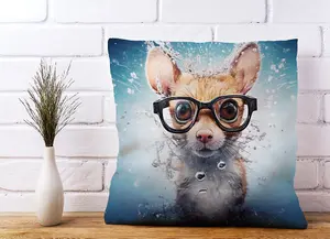 Splashart Doormouse Cushions 45cm x 45cm