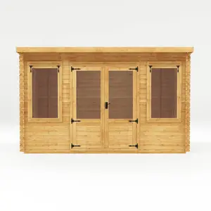 Mercia 13ft x 10ft Pent Log Cabin (19mm)