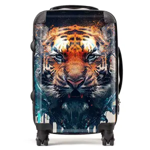 Tiger Face Splashart Suitcase - Cabin