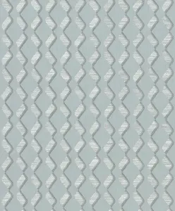 Galerie The New Design Book Collection Metallic Grey Geometric Zig-Zag Wallpaper Roll