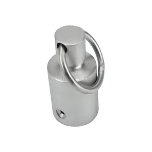 Sash Heritage Pole End - Satin Chrome