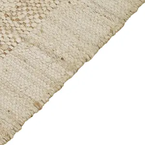 Jute Area Rug 140 x 200 cm Beige YELMEZ