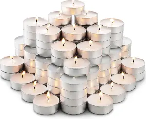 MantraRaj Unscented Tea Lights Candles 3.5 Hour Burn Tealight Candles Multipack Candles Tea Lights Tea Candles Pack of 150